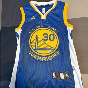 Adidas Golden State Warriors Steph Curry Blue Jersey